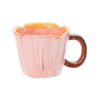 Mug à café en céramique peint à la main motif tulipe, idéal pour le thé de l'après-midi, cadeau de vacances, souvenir d'anniversaire pour la meilleure amie