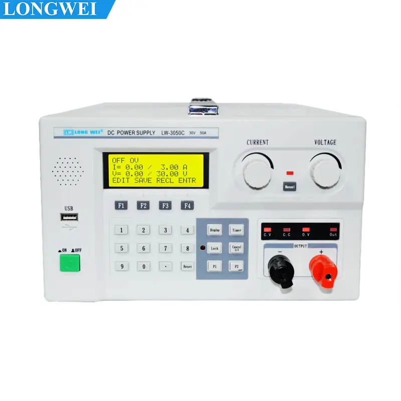 Preço de fábrica LW-3050C 30V50A Laboratório Variável Programável Switching DC Power Supply com LED Testing