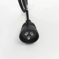 Cable de Extensión Piggyback para Equipos Industriales con Certificación SAA, Estándar Australiano de 3 Pines y 3 Tomas, Cable de Extensión Corto con Clasificación IP66