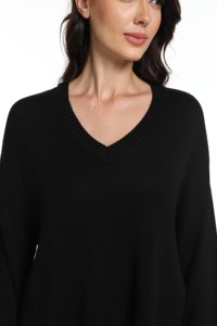 Tùy Chỉnh Phụ Nữ Mùa Đông Phòng Chờ Mặc Của Phụ Nữ Ngủ V Cổ Áo Len Tre Dài Bộ Đồ Ngủ Cho Phụ Nữ - Product Image 5