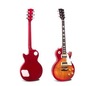 Custom Barato Oem Guitarra Electrica Chitarra Llama Cuerpo <span class=keywords><strong>de</strong></span> caoba LP Estilo Guitarra Eléctrica Para la <span class=keywords><strong>venta</strong></span> Barato - Product Image 4