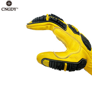 Ironclad Men <span class=keywords><strong>Work</strong></span> <span class=keywords><strong>Glove</strong></span> 360 CUT <span class=keywords><strong>LEATHER</strong></span> Guantes IMPACT Guantes amarillos de seguridad para el trabajo - Product Image 4