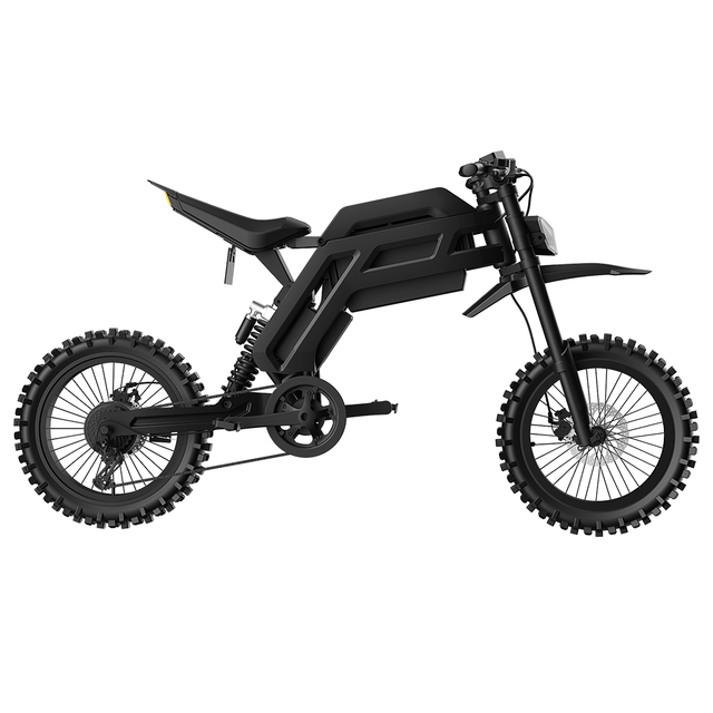 High-Performance Steel Electric Dirt Bike Two-Wheel Scooter Long-Life Off-Road Tires Waterproof Dual Suspension 2000W 72km/h