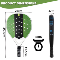 Nouvelle Arrivée Raquette de Padel Personnalisée avec Diamants, Haute Qualité, ABS Léger, Filet en Nylon, Équipement Sportif Professionnel Intermédiaire