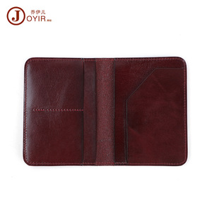 Joyir Porta pasaportes de cuero genuino, cartera multifuncional para documentos, unisex, color sólido, K075 - Product Image 5