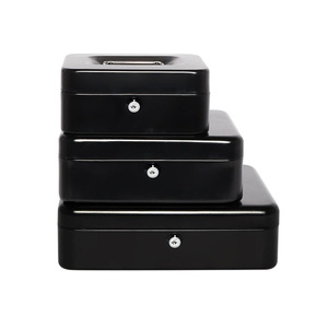 Hucha Portátil Pequeña de Acero, Plástico y Aleación de Aluminio con Cerradura y Llave para Monedas y Dinero en Efectivo - Product Image 2