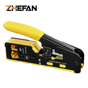 Kit d'outils de sertissage RJ12 RJ11 pour câbles réseau, <span class=keywords><strong>pince</strong></span> coupante pour fils, outil de sertissage RJ45 8P 6P Eazy Pass-Through - Product Image 1