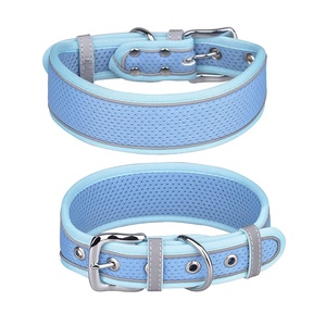 Настраиваемый Светоотражающий ошейник для собак мягкая дышащая сетчатая Подушка неопреновый металлический крючок и петля - Product Image 2