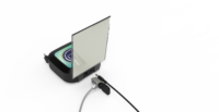 Stasiun Daya Portabel 2025 3-in-1 Pengisi Daya Nirkabel Pengisian Cepat Output 25W untuk Ponsel/iPad-Bersertifikasi CE/FCC/ROHS 3 USB