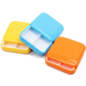 Mini caja de almacenamiento portátil para pastillas, caja de medicina, divisor