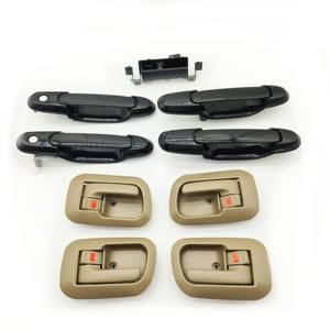 내부 도어 핸들 내부 전면 왼쪽 오른쪽 운전자 승객 측면에 맞는 도요타 Sienna 1998-2003 베이지 그레이 색상 - Product Image 3