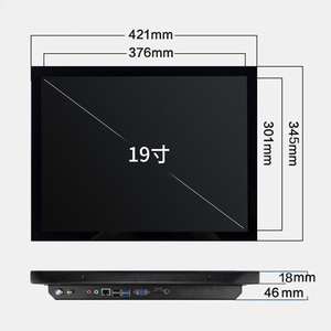 กรอบแบนแบบ multi-touch Display จอ10 "12" <span class=keywords><strong>15</strong></span> "17" 19 "อุตสาหกรรมแบบสัมผัสสำหรับตู้ - Product Image 2