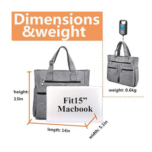 Sac fourre-tout de voyage Fuliya personnalisé avec logo imprimé, réutilisable, pour ordinateur portable, pour femmes, pour les vacances, les trajets domicile-travail, les courses, grande capacité - Product Image 3