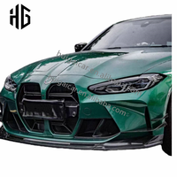 Aileron latéral d'admission d'air en fibre de carbone style M Performance pour pare-chocs avant BMW M3 G80 M4 G82, kit carrosserie pour prises d'air du pare-chocs.