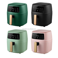 Friteuse à air numérique intelligente 5L 6L avec écran tactile, sans huile, pour la cuisson domestique, friteuses électriques à air chaud pour usage domestique