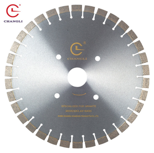 Changli 14Inch 350Mm Granite Kim Cương Lưỡi Cắt 50Mm Bên Trong Lỗ Key Khe Cắm Kim Cương Cắt Saw Lưỡi - Product Image 1