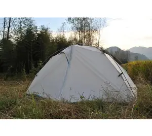Double layer Ultralight backpacking silicon tent for Outdoor Camping for 2 person