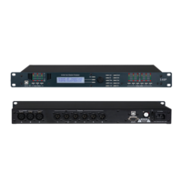 Procesador de Audio Digital Profesional de Alta Fidelidad EIF3.6SP, 3 Entradas y 6 Salidas, Metálico, Pasivo, Negro, Frecuencia de 20Hz-20kHz