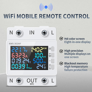 KWS-302WF AC Digital multifungsi, pengukur voltase Ammeter Volt Amp Watt Meter dengan pengaturan pelindung - Product Image 6