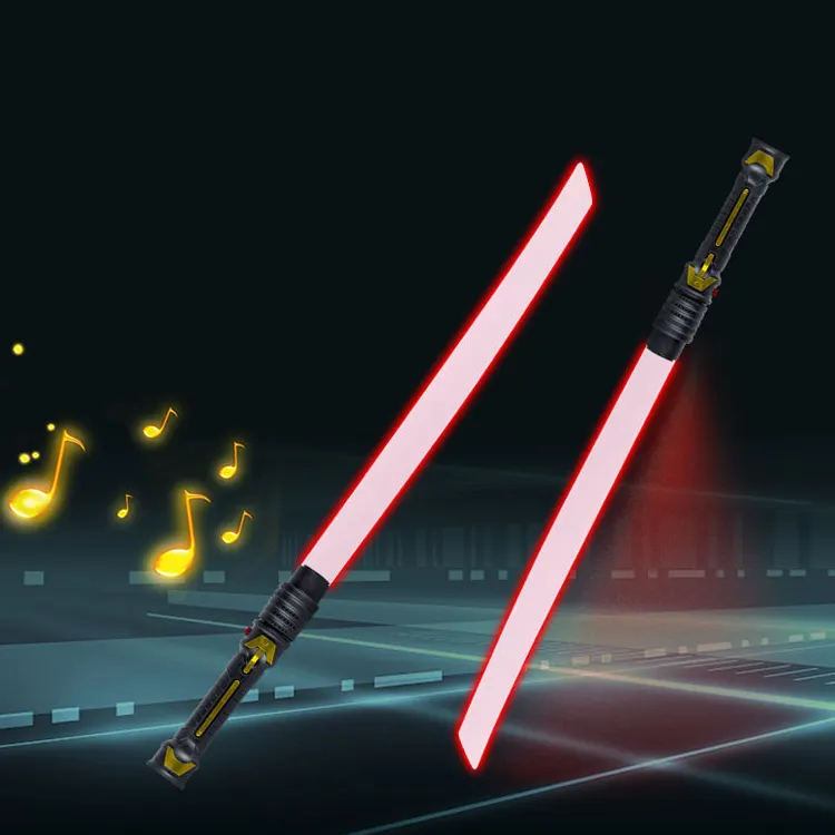Kids Sound Laser Saber 2 In 1 Light Up Toys Led Flashing Swords or Double Bladed Saber