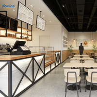 Comptoir de présentation de pâtisserie Kainice, vitrine de présentation de gâteaux, mobilier pour boutique de thé au lait, kiosque à boissons, magasin de thé