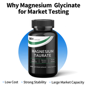 Cápsulas de Taurato de Magnesio con MOQ Bajo, Fabricante de Suplementos, MOQ Flexible, Lanzamiento Rápido, Certificado cGMP COA, Para Propietarios de Nuevas Marcas - Product Image 2