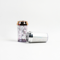 Jewel of the Nile - Tasse de voyage réutilisable en or avec couvercle, sans BPA, à paillettes holographiques ultra fines, vente en gros, tasses à café design
