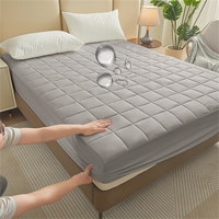 Housse de matelas imperméable de couleur unie sur mesure en gros pour hôtels et usage domestique, 500TC, 100% polyester, motif géométrique