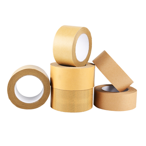 Kraft <strong>Brown</strong> 100m Self-Adhesive Paper <strong>Tape</strong> Single Sided Jumbo Roll Picture Frame Backing for Displaying Photos - Product Image 1