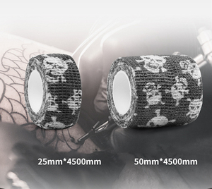 Disposable Tattoo Grip Cover Black <b>Visco</b> Elastic Bandage Wrap for Tattoo Machine Handle Protection - Product Image 5