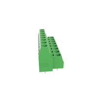 Connecteur vert YB652-508 borniers PCB double couche à 5.08 pas avec fil à vis pour embarquer le connecteur de borne
