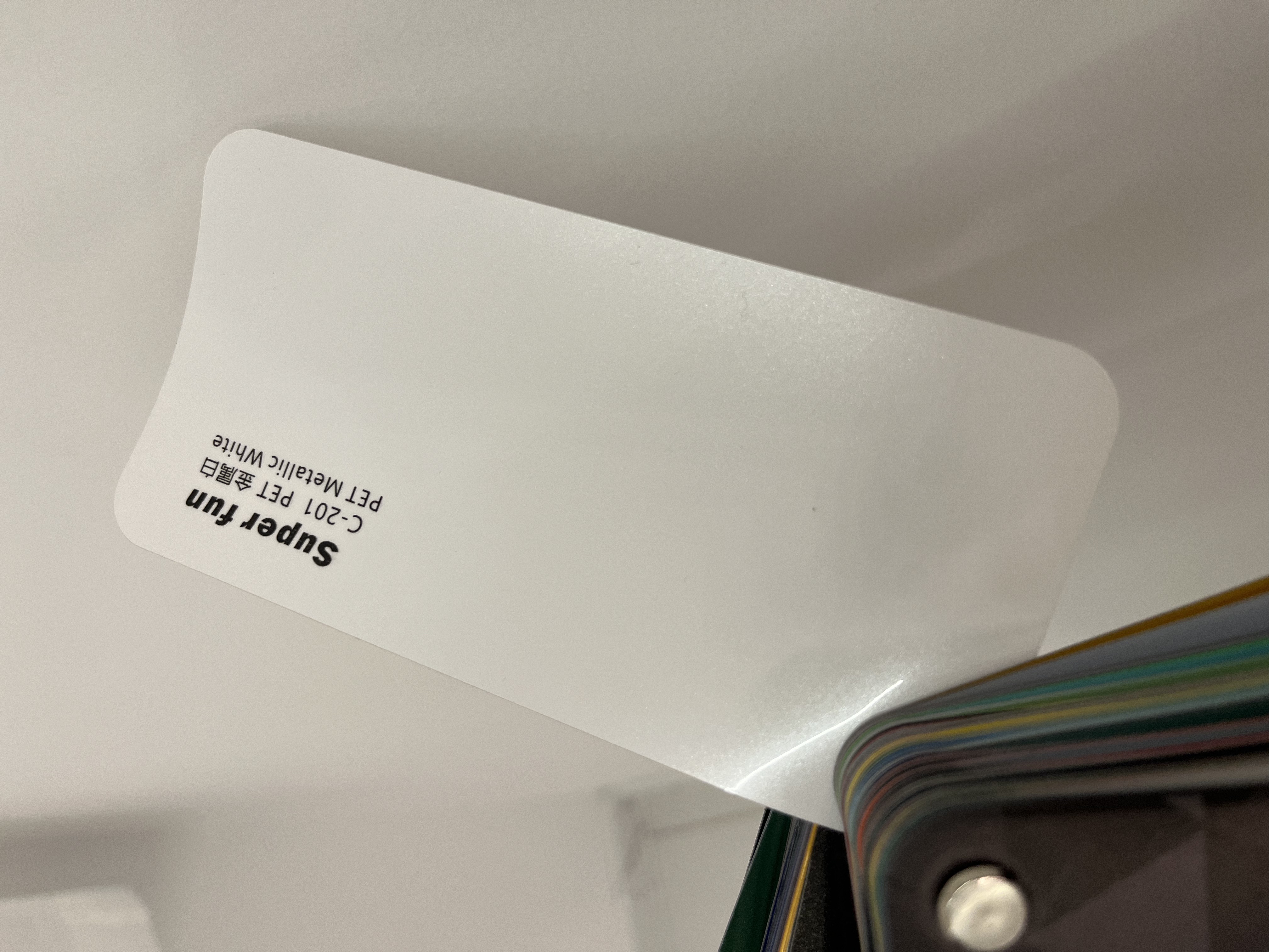 PET Blanc métallisé