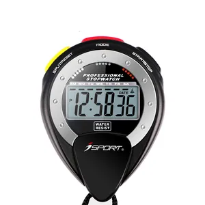 digital arm sport watch pedometer 1/2/3 rows stopwatch with lanyard digital stopwatch