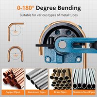 Benok pipa Manual kecil 7 Dies 180/90 derajat, pompa Motor otomatis inti tabung tembaga Stainless Steel Multi guna