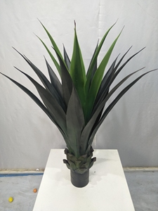Árbol Artificial Tropical de 105CM para exteriores, 31 hojas de imitación de <span class=keywords><strong>Agave</strong></span>, Sisalana, bonsái en maceta, decoración de plantas de Yucca - Product Image 6