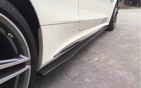 Becquet latéral en fibre de carbone style PSM pour Mercedes-Benz W205 C63 AMG, kit carrosserie