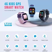 Reloj Inteligente para Niños LT31 con Videollamadas 4G, Resistente al Agua, WiFi, GPS, Cámara, Teléfono, Juegos Interesantes, Monitor, Reloj, Regalos