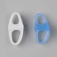 Correcteur d'hallux valgus en silicone, séparateur d'orteils en gel pour hallux valgus avec 2 boucles