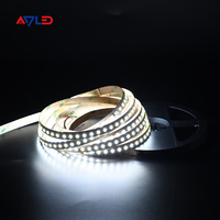 Tira de LED 2835 de Alta Eficiencia, DC24V, 2220m/M, 180lm/W, 12.8W/M, Voltaje Constante, Luces Inteligentes, 3000K/4000K/5000K/6000K
