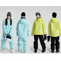Veste de ski professionnelle coupe-vent pour femme, style nordique, chaude, entièrement zippée, imperméable, anorak de ski pour femme