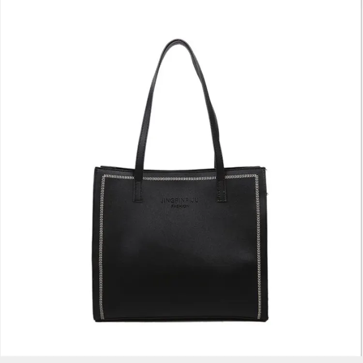 2020 New trend lager capacity women simple girls handbag women PU leather shoulder bag wholesale crossbody bag