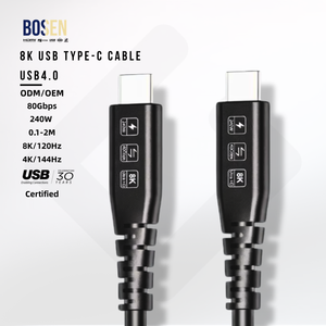 สายเคเบิล USB4.0 C to C รับรองมาตรฐาน รองรับ 8K/120Hz 80Gbps 240W ชาร์จเร็ว สำหรับถ่ายโอนข้อมูล - Product Image 3
