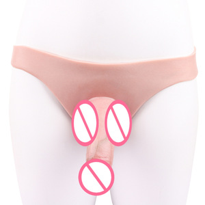 Funda de silicona hueca para pene, modelo F1210, 597g, juguete sexual divertido para hombres y mujeres, tipo triángulo. - Product Image 3