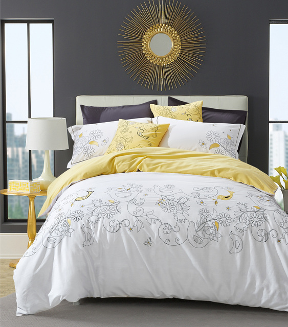 Elegant Luxury Hotel Bed Sheet 100% Cotton Bedding Set Bed Linen