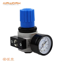 Régulateur de pression d'air comprimé direct usine avec manomètre 1,2 MPa, conception industrielle compacte pour ligne d'impression
