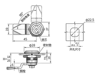 Loquet à came de compression à quart de tour en alliage de zinc/acier inoxydable pour porte de placard électrique, serrures à languette rotatives GAL, vente en gros