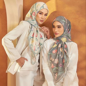 शेंगमो कस्टम मलायसिया मुद्रित स्वर सिल्की कोरियन कपास फीका कपड़ा तुतुंग बावल प्रीमियम कपास मुस्लिम महिला हिजाब शॉल - Product Image 2