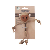Corde de chanvre interactive boule de chat gratter Anti-morsure formation auto-relaxation boule de chanvre chat jouet chat jouet à mâcher pour les dents