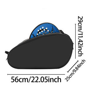 Sac de sport multifonctionnel pour raquette de pickleball, entraînement personnalisé, décontracté, voyage, raquette de tennis de table - Product Image 4