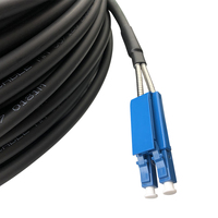 Cable Fibra Táctico A2 Monomodo LC UPC A LC UPC Exterior Negro 5.0mm 7.0mm LSZH Cable FTTA